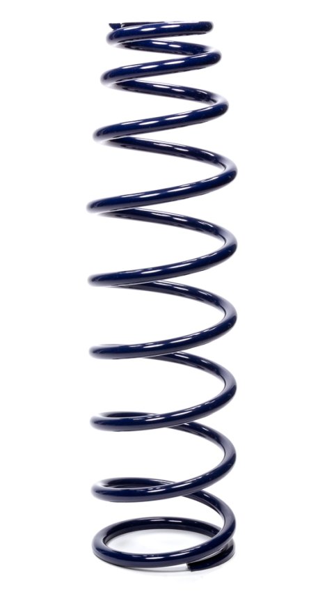 Coil Spring - Conical - 2.5 in ID - 5 in OD - 18 in Length - 95 lb/in Spring Rate - Steel - Blue Powder Coat - Each