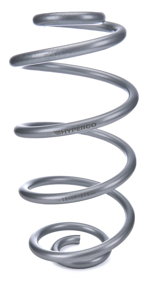 Coil Spring - Conventional - 7 in OD - 14 in Length - 175 lb/in Spring Rate - Double Pigtail - Rear - Steel - Silver Powder - Each