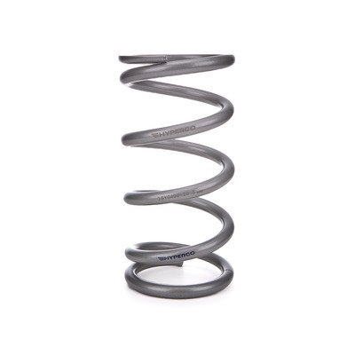 Coil Spring - Conventional - 5 in OD - 10.5 in Length - 350 lb/in Spring Rate - Front - Steel - Silver Powder Coat - Each