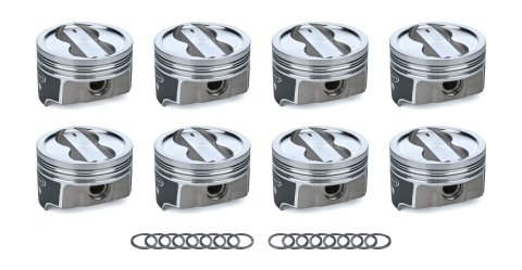 Piston - FHR - Forged - 4.030 in Bore - 1.5 x 1.5 x 3.0 mm Ring Grooves - Minus 18.00 cc - Small Block Chevy - Set of 8