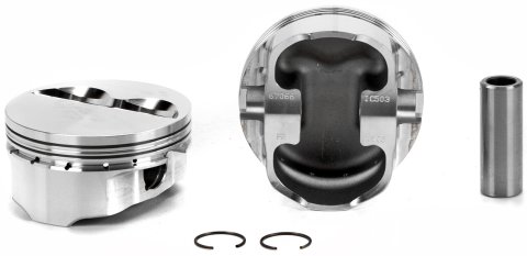 Piston - Premium Forged - Forged - 4.060 in Bore - 1.5 x 1.5 x 3.0 mm Ring Grooves - Minus 5.00 cc - Small Block Chevy - Set of 8