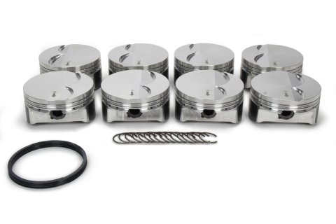 Piston - Premium Forged - Forged - 4.030 in Bore - 1.2 x 1.2 x 3.0 mm Ring Groove - Minus 4.00 cc - GM LS-Series - Set of 8