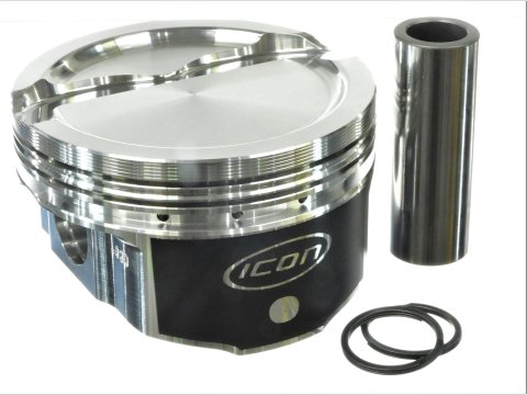Piston - Premium Forged - Forged - 4.280 in Bore - 1/16 x 1/16 x 3/16 in Ring Grooves - Minus 22.00 cc - Ford FE-Series - Set of 8