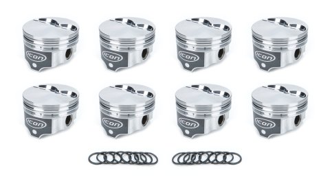 Piston - Premium Forged - Forged - 4.060 in Bore - 1/16 x 1/16 x 3/16 in Ring Grooves - Plus 5.00 cc - Small Block Mopar - Set of 8