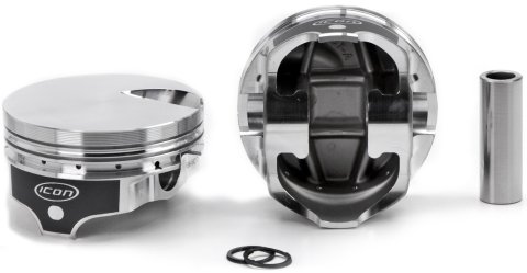 Piston - Premium - Forged - Forged - 4.310 in - 1/16 x 1/16 x 3/16 in Ring Grooves - Minus 3.00 cc - Big Block Chevy - Set of 8