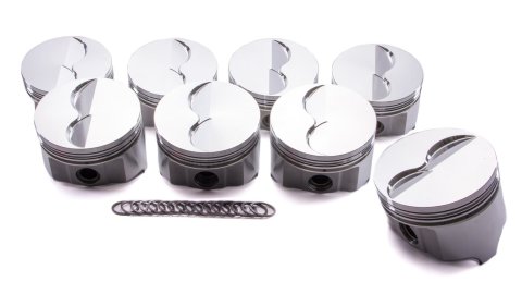 Piston - Premium Forged - Forged - 4.350 in Bore - 1/16 x 1/16 x 3/16 in Ring Grooves - Minus 4.50 cc - Mopar RB-Series - Set of 8