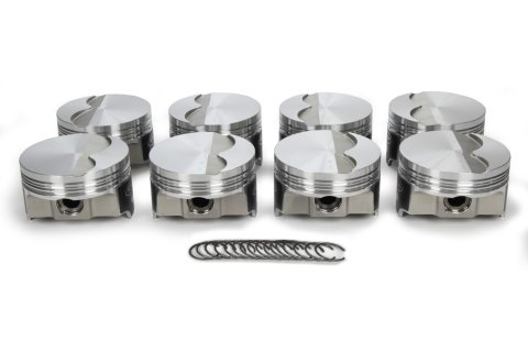 Piston - FHR - Forged - 3.800 in Bore - 1.5 x 1.5 x 3.0 mm Ring Groove - Minus 2.90 cc - GM LS-Series - Set of 8