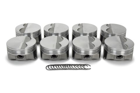 Piston - FHR - Forged - 3.800 in Bore - 1.5 x 1.5 x 3.0 mm Ring Groove - Minus 2.90 cc - GM LS-Series - Set of 8