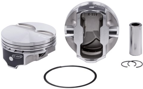 Piston - FHR - Forged - 4.005 in Bore - 1.5 x 1.5 x 3.0 mm Ring Groove - Minus 3.3 cc - GM LS-Series - Set of 8