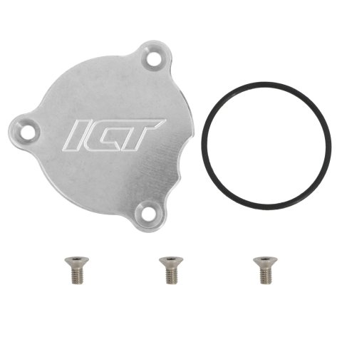 Timing Cover Plate - Hardware Included - Aluminum - Natural - ICT Billet Timing Cover - GM LS-Series - Each