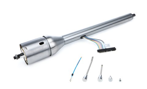 Steering Column - Tilt - 2 in Tube - 30 in Length - Hazard / Turn Signal - Steel - Natural - Universal - Each