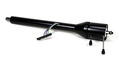 Steering Column - Tilt - 2 in Tube - 30 in Length - Hazard / Turn Signal - Steel - Black Powder Coat - Universal - Each