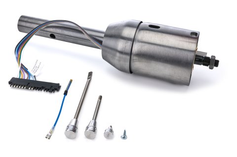Steering Column - EPAS - Tilt - Hazard / Turn Signal - Steel - Brushed - Chevy Corvette 1963-66 - Each