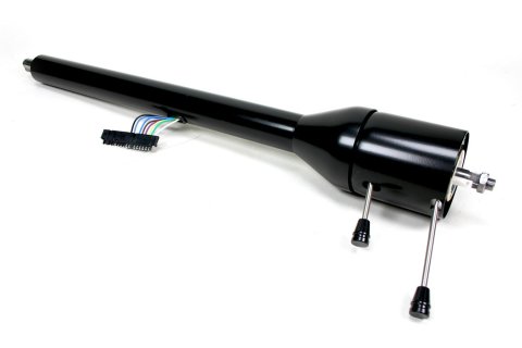 Steering Column - Retrofit - Tilt - Hazard / Turn Signal - Steel - Black Powder Coat - GM A-Body 1964-65 - Each
