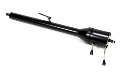 Steering Column - Retrofit - Tilt - 2 in Tube - Hazard / Turn Signal - Steel - Black Powder Coat - GM X-Body 1962-66 - Each