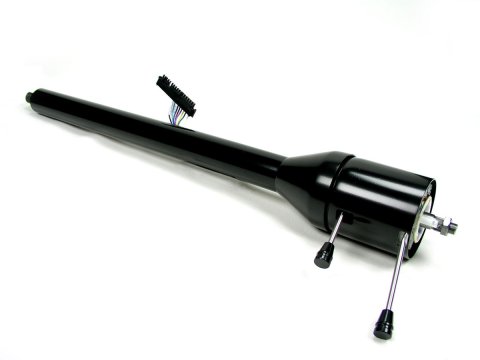 Steering Column - Retrofit - Tilt - Hazard / Turn Signal - Steel - Black Powder Coat - GM Fullsize Truck 1960-66 - Each