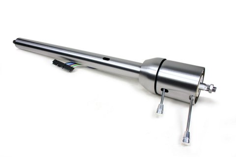 Steering Column - Retrofit - Tilt - 2 in Tube - Hazard / Turn Signal - Steel - Natural - GM B-Body 1965-66 - Each