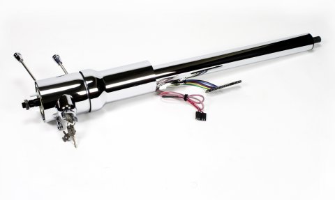 Steering Column - Retrofit - Tilt - Hazard / Turn Signal - Steel - Chrome - GM F-Body 1969 - Each