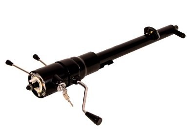 Steering Column - Retrofit - Tilt - Column Shift - Hazard / Turn Signal - Steel - Black Powder Coat - GM B-Body 1971-76 / GM Fullsize Truck 1973-78 - Each