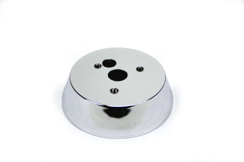 Steering Wheel Adapter - 3-Bolt Wheels to Ididit Column / OE Column - Aluminum - Chrome - Each