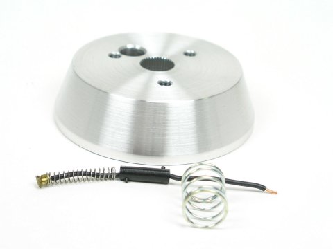 Steering Wheel Adapter - 3-Bolt Wheels to Ididit Column / OE Column - Aluminum - Brushed - Each