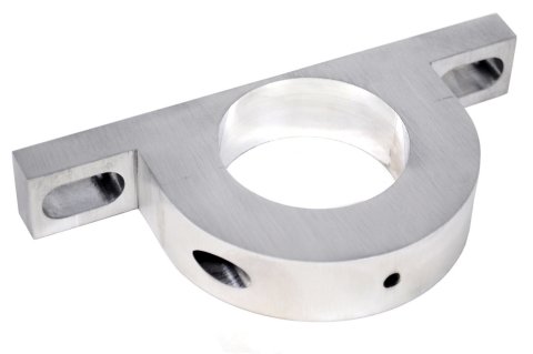 Steering Column Bracket - 2 in Diameter Tube - Aluminum - Brushed - GM 1969-2014 - Each