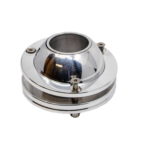 Steering Column Bracket - 1-1/2 in Diameter Tube - Swivel - Aluminum - Polished - Each