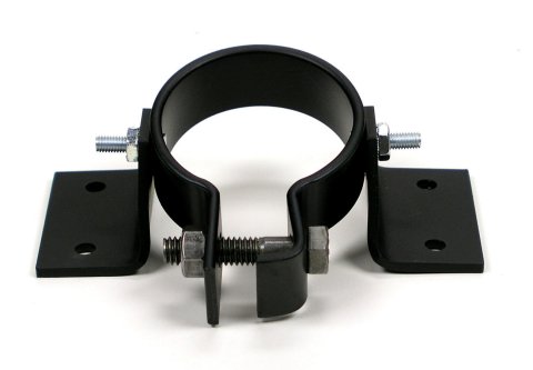 Steering Column Bracket - 2-1/4 in Diameter Tube - Adjustable - Steel - Black Paint - Each