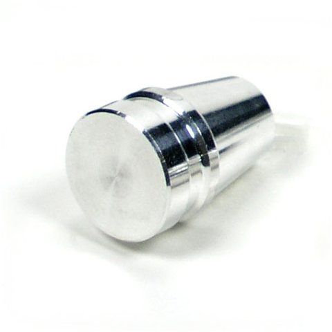 Dash Knob - 1/4 in Bore - Set Screw - Aluminum - Polished - Each