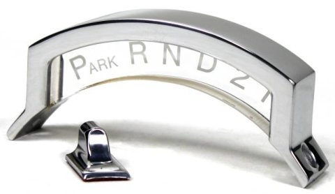 Shift Indicator Gauge - PRND21 - Mechanical - Black Housing - Clear - Plastic - Kit