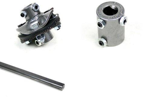 Steering Shaft - Rag Joint / Coupler - Steel - Natural - Ididit Column - GM A-Body 1967-68 - Kit
