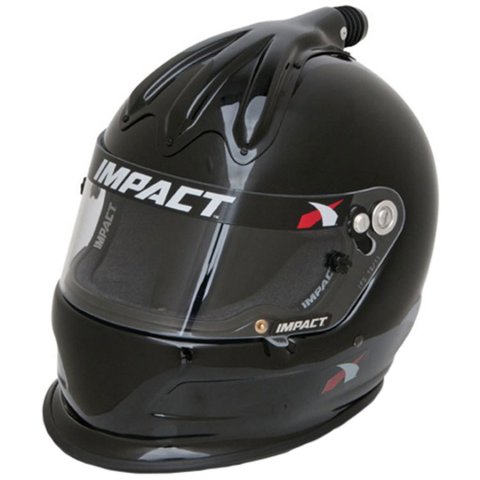 Helmet - Super Charger - Full Face - Snell SA2020 - Head and Neck Support Ready - Black - Large - Each