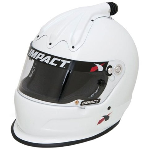 Helmet - Super Charger - Full Face - Snell SA2020 - Head and Neck Support Ready - White - X-Large - Each