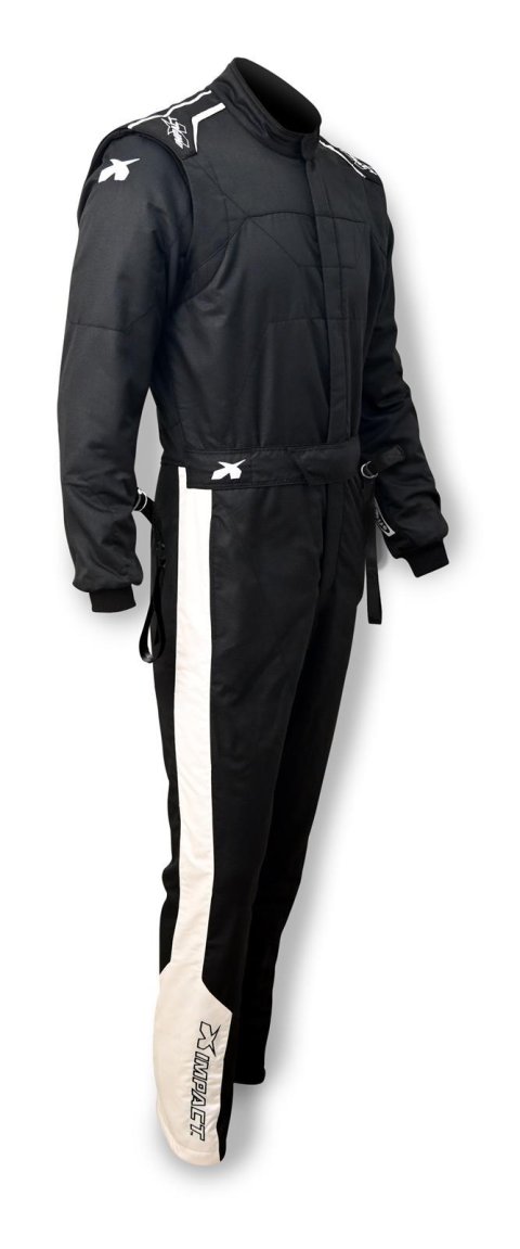 Driving Suit - Mini Racer 2.4 - 1-Piece - SFI 3.3A/5 - Double Layer - Aramid - Black - Youth Large - Each