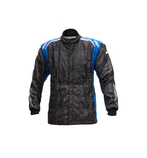 Driving Jacket - Racer 2.0 - SFI 3.2A/5 - 2 Layer - Nomex - Black / Blue - Medium - Each