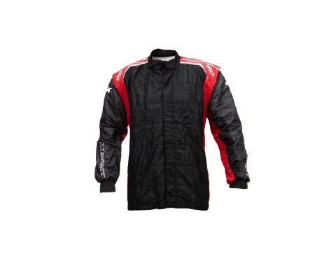 Driving Jacket - Racer 2.0 - SFI 3.2A/5 - 2 Layer - Nomex - Black / Red - Medium - Each