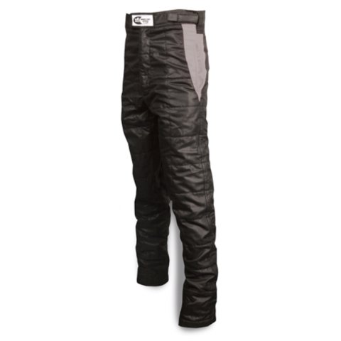 Driving Pants - Racer2020 - SFI 3.2A/5 - Double Layer - Nomex - Black / Gray - 2X-Large - Each