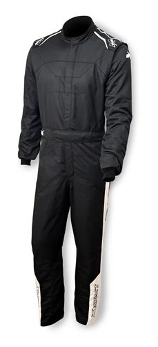 Driving Suit - Racer 2.4 - 1-Piece - SFI 3.3A/5 - Double Layer - Nomex - Black - Medium - Each