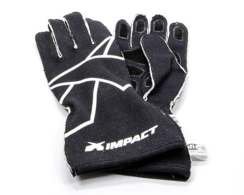 Driving Gloves - Axis - SFI 3.3/5 - Double Layer - Nomex / Suede - Black / White - Large - Pair