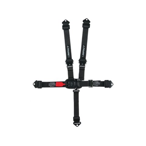 Harness - Pro Series - 5 Point - Latch and Link - SFI 16.5 - Pull Up Adjust - Bolt-In / Wrap Around - Individual Harness - Black - Kit