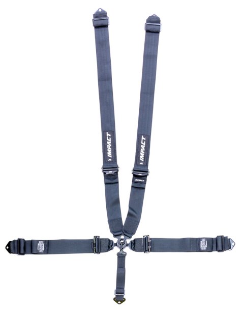 Harness - Racer Series - 5 Point - Racer Series - Camlock - SFI 16.1 - Pull Down Adjust - Bolt-In / Wrap Around - Individual Harness - Black - Kit