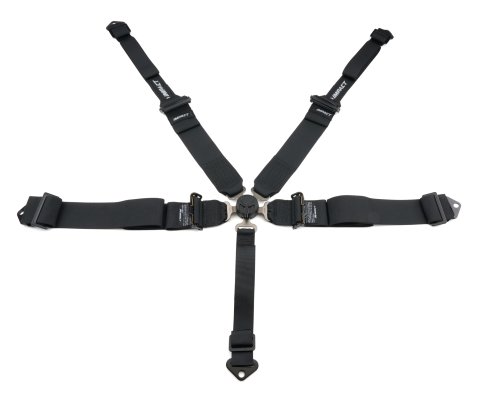 Harness - Racer Series - 5 Point - Camlock - SFI 16.1 - Pull Down Adjust - Bolt-In / Wrap Around - Black - Kit