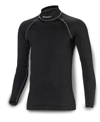 Underwear Top - SFI 3.3 - Long Sleeve - Crew Neck - Nomex - Black - 3X-Large - Each