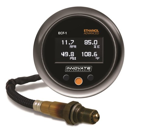 Gauge Kit - Digital - ECF-1 - Ethanol Content / Fuel Temperature / Fuel Pressure / Wideband O2 - Multifunction - Ethanol Sensor Included - Kit