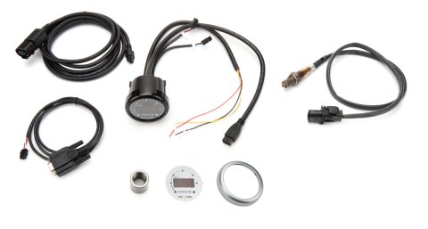 Air-Fuel Ratio Gauge - MTX-L - Wideband - 7.35:1-22.4:1 AFR - Electric - Digital - 2-1/16 in Diameter - 8 ft Cable - White Face - Kit
