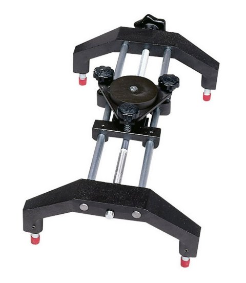 Caster / Camber Gauge Adapter - Rim Clamp - Steel - Black Paint - Universal - Each