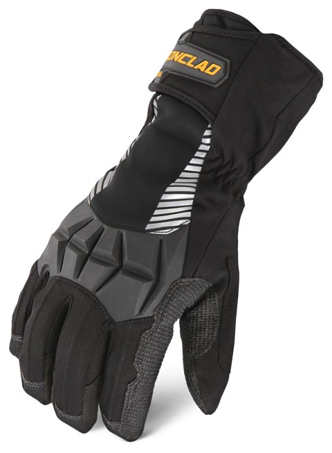 Shop Gloves - Cold Condition Tundra - Insulated / Reinforced Fingertips and Palm - Hook and Loop Closure - Kevlar - Black - X-Large - Pair