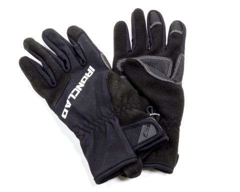 Shop Gloves - Summit Fleece 2 - Insulated / Reinforced Fingertips and Palm - Hook and Loop Closure - Fleece - Black - Large - Pair