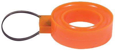 Spring Rubber - Medium - 2.5 to 2.625 in Springs - 1.25 in Height - Polyurethane - Orange - Each