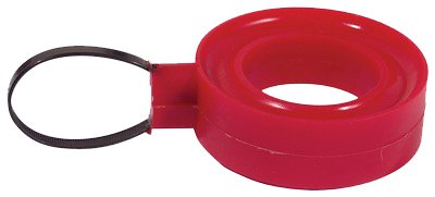 Spring Rubber - Hard - 2.5 to 2.625 in Springs - 1.25 in Height - Polyurethane - Red - Each